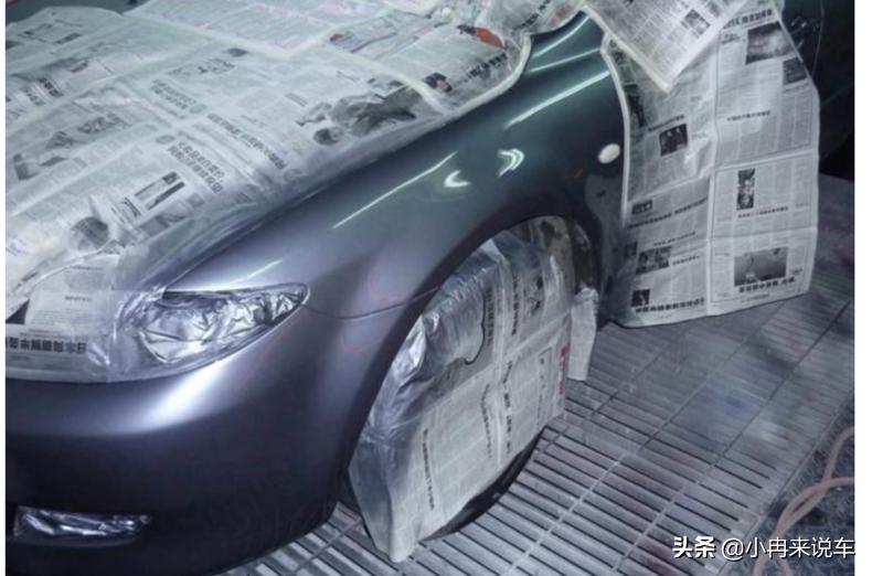 新车前脸蹭掉漆了咋办,新车蹭掉很多漆可以贴车衣吗