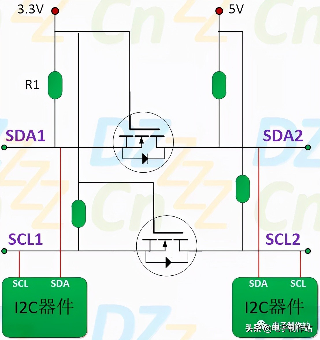 电平转换电路的具体工作过程,高电平与低电平如何转换电路图
