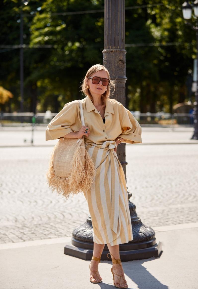 欧美风穿搭街拍高跟凉鞋,罗马凉鞋夏日必备通勤凉鞋