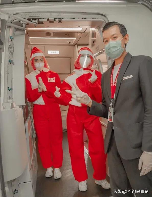 亚航新式空乘制服,亚航空乘新制服