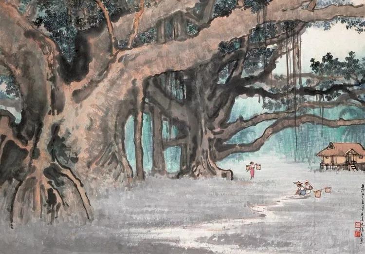 水墨画夜景欣赏,画夜景最好的中国画