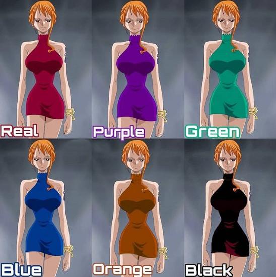 海贼王娜美的所有装扮,海贼王娜美穿蓝裙子