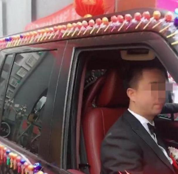 拉风座驾接新娘,七八十万拉风的车