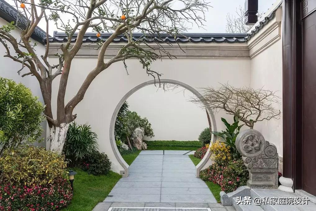 中式庭院石头造景效果图,庭院景观置石技法