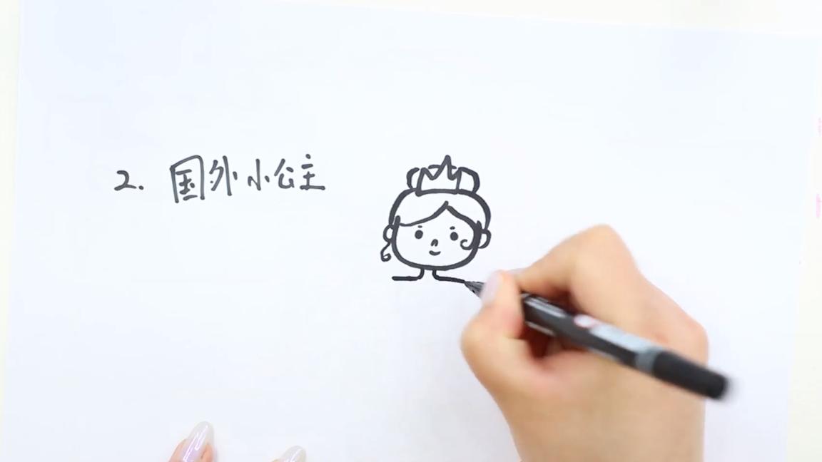 100个小公主画法,可爱卡通小公主画法叶罗丽