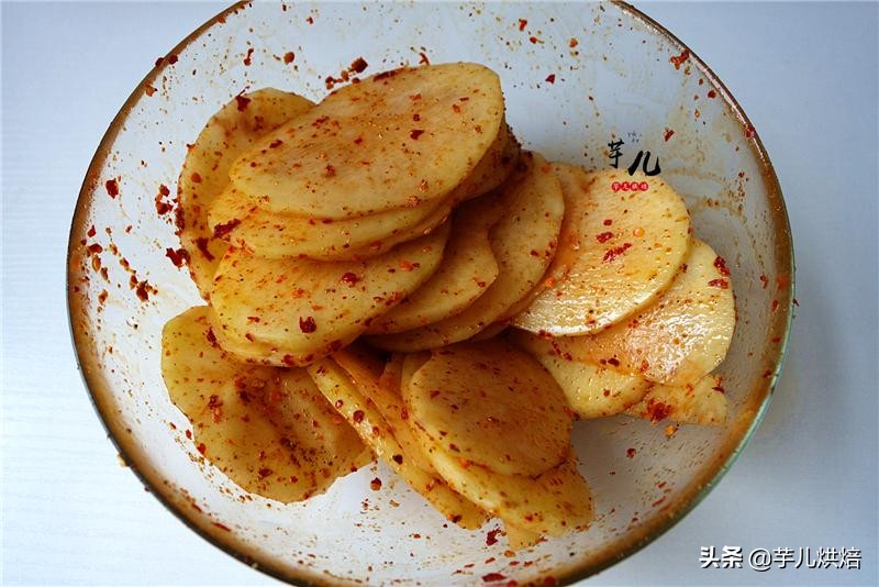 烤薯片家常做法,空气炸锅烤薯片怎么做简单又好吃