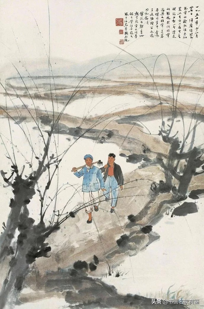 傅抱石大师作品图片,中国画坛巨擘