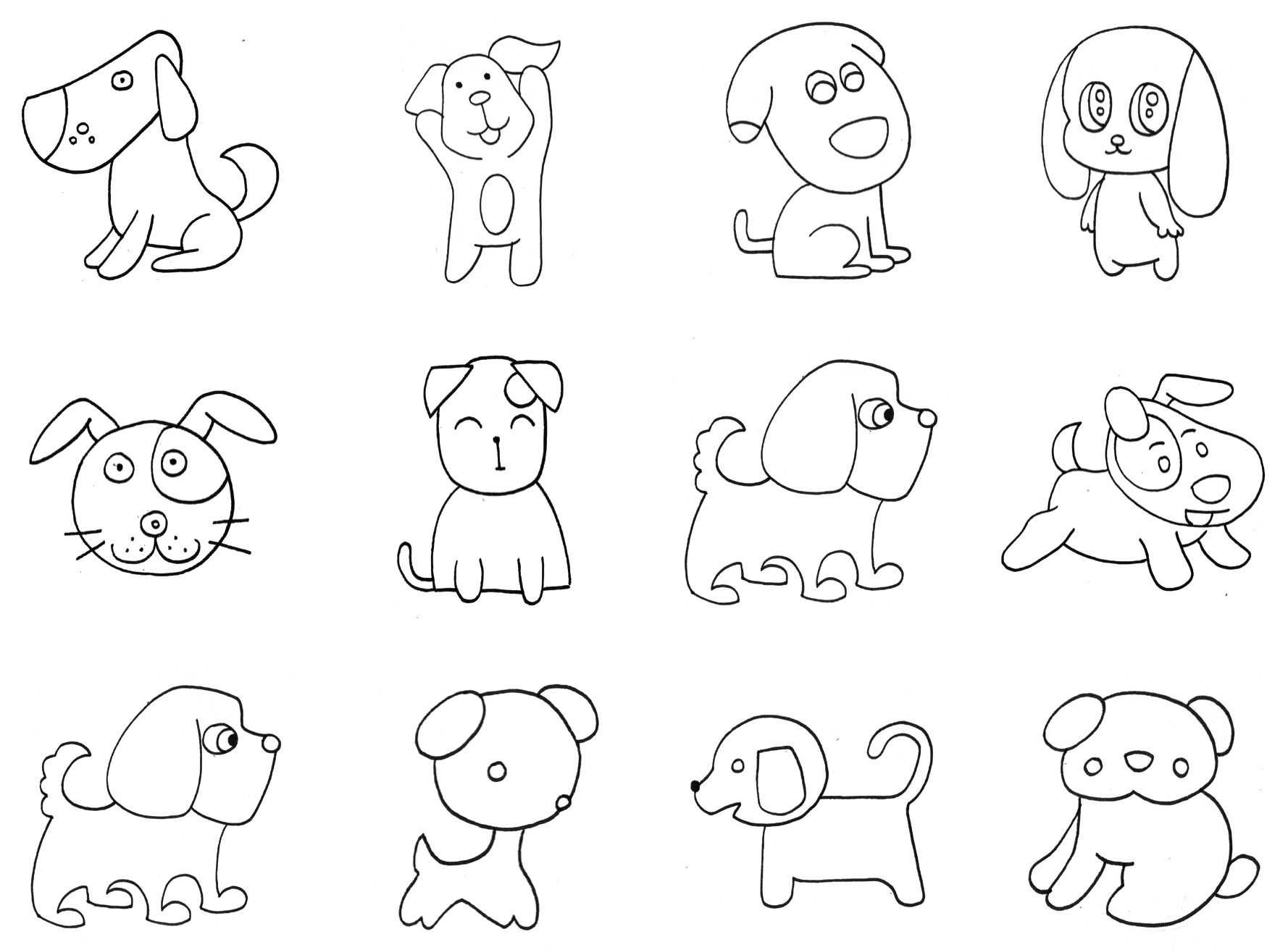 送给父亲的礼物简笔画大全,简笔画入门画画素材100个