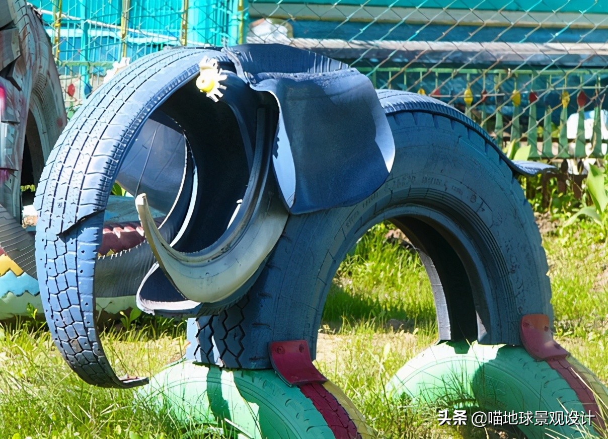 废旧轮胎再利用脑洞大开创意无限,废旧轮胎利用创意作品
