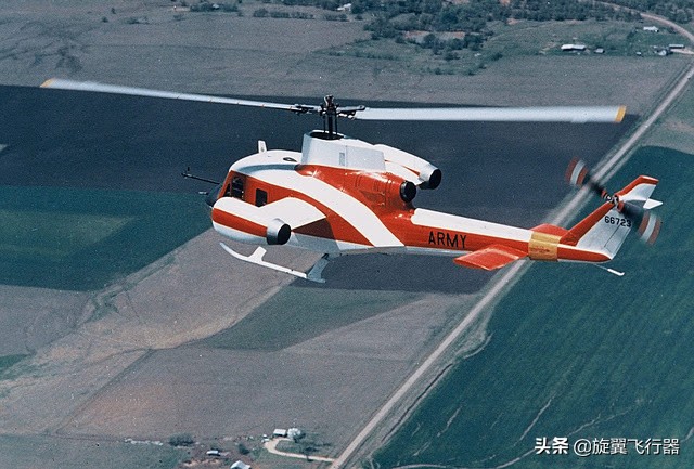 贝尔高速复合式直升机初尝试，加装喷气发动机和机翼的贝尔533