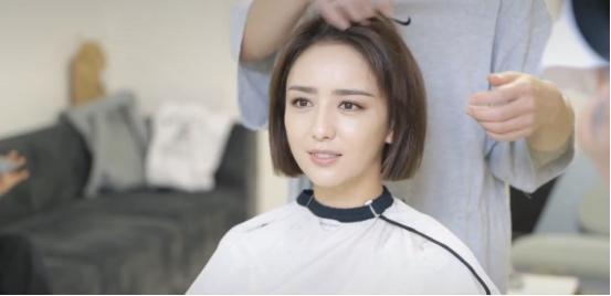 佟丽娅同款短发型的图片,佟丽娅短发半丸子头造型曝光