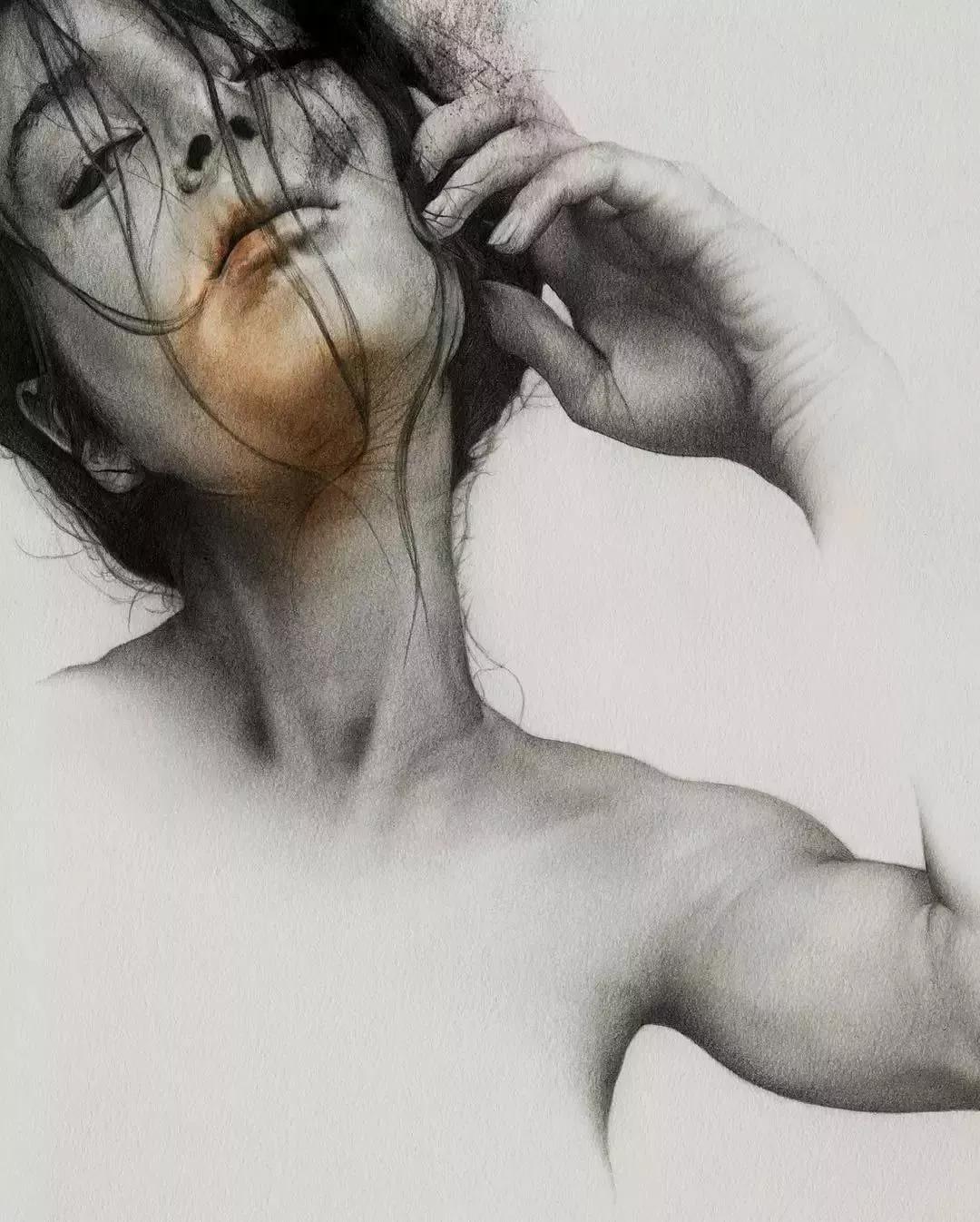 日本艺术素描画家,日本画家的素描作品