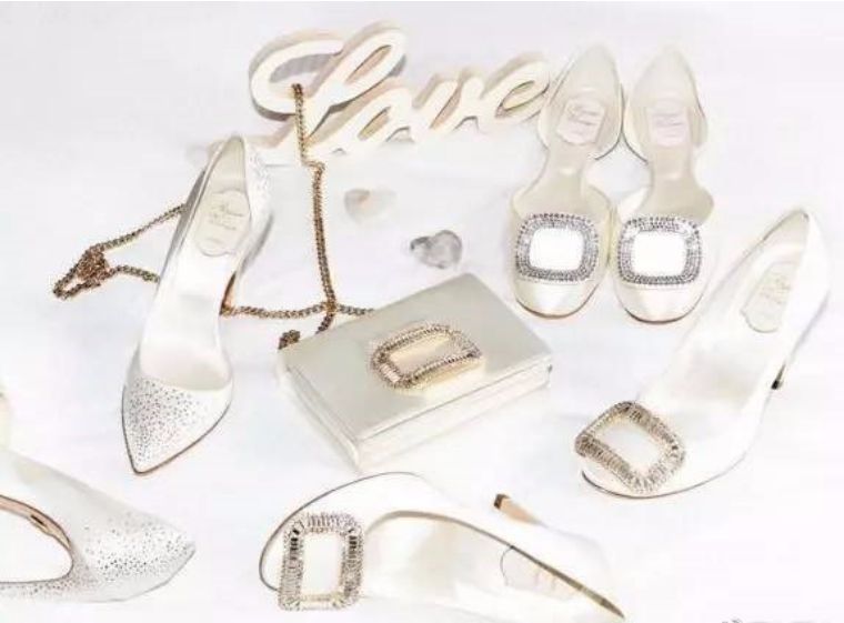 婚鞋bling,水晶鞋婚鞋明星同款