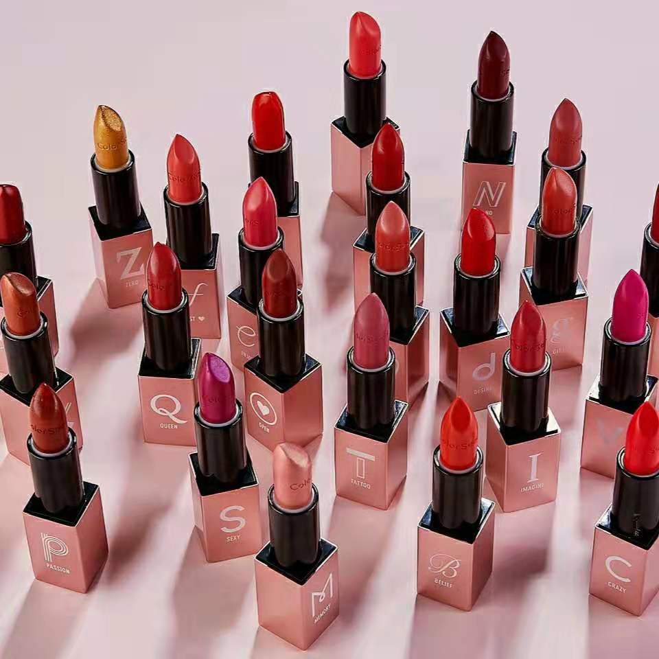 一套口红不掉色哑光,一套完整的口红