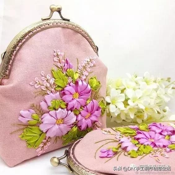 绣一朵花要多久,丝带绣的扭转绣针法