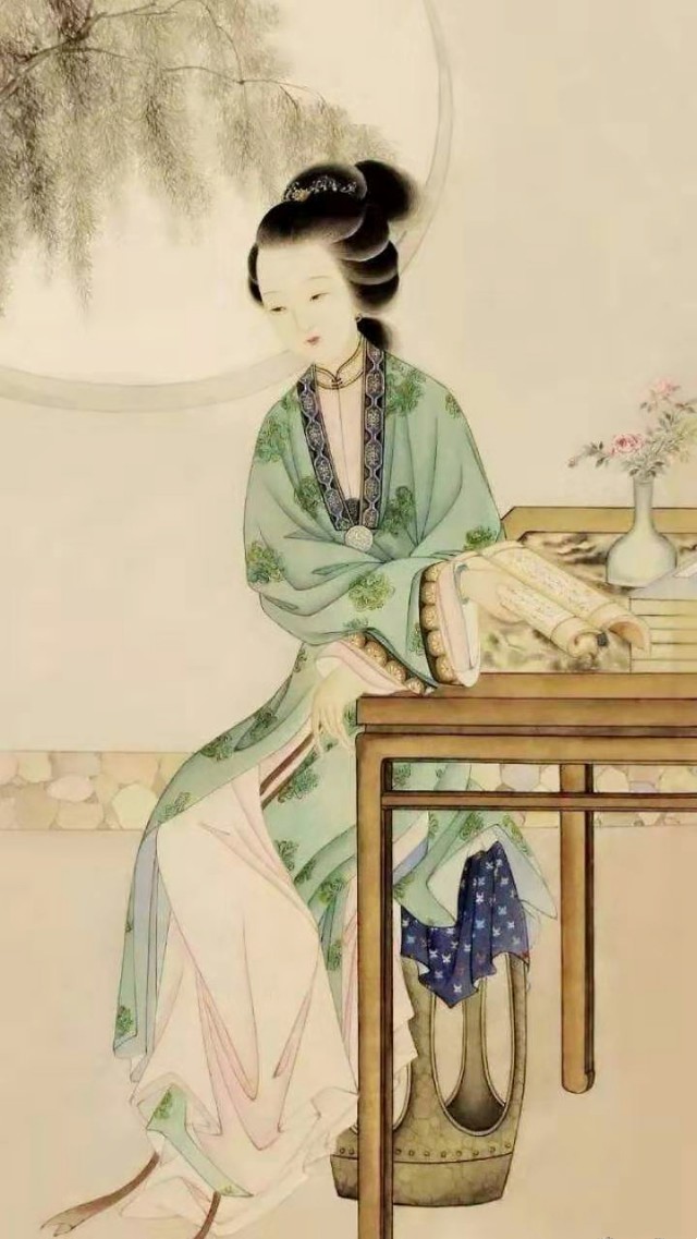 阅《英云梦》曲坊颐园蕴深色,畔石晕润水音轻。