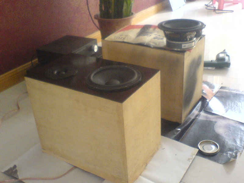 自制10寸三频书架音箱图纸,自制8寸2分频书架音箱