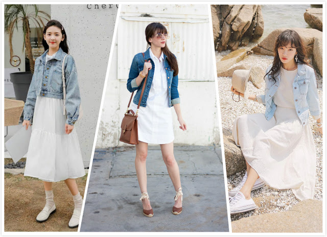 韩版衬衫裙怎么搭配好看,韩国条纹衬衫裙怎么穿