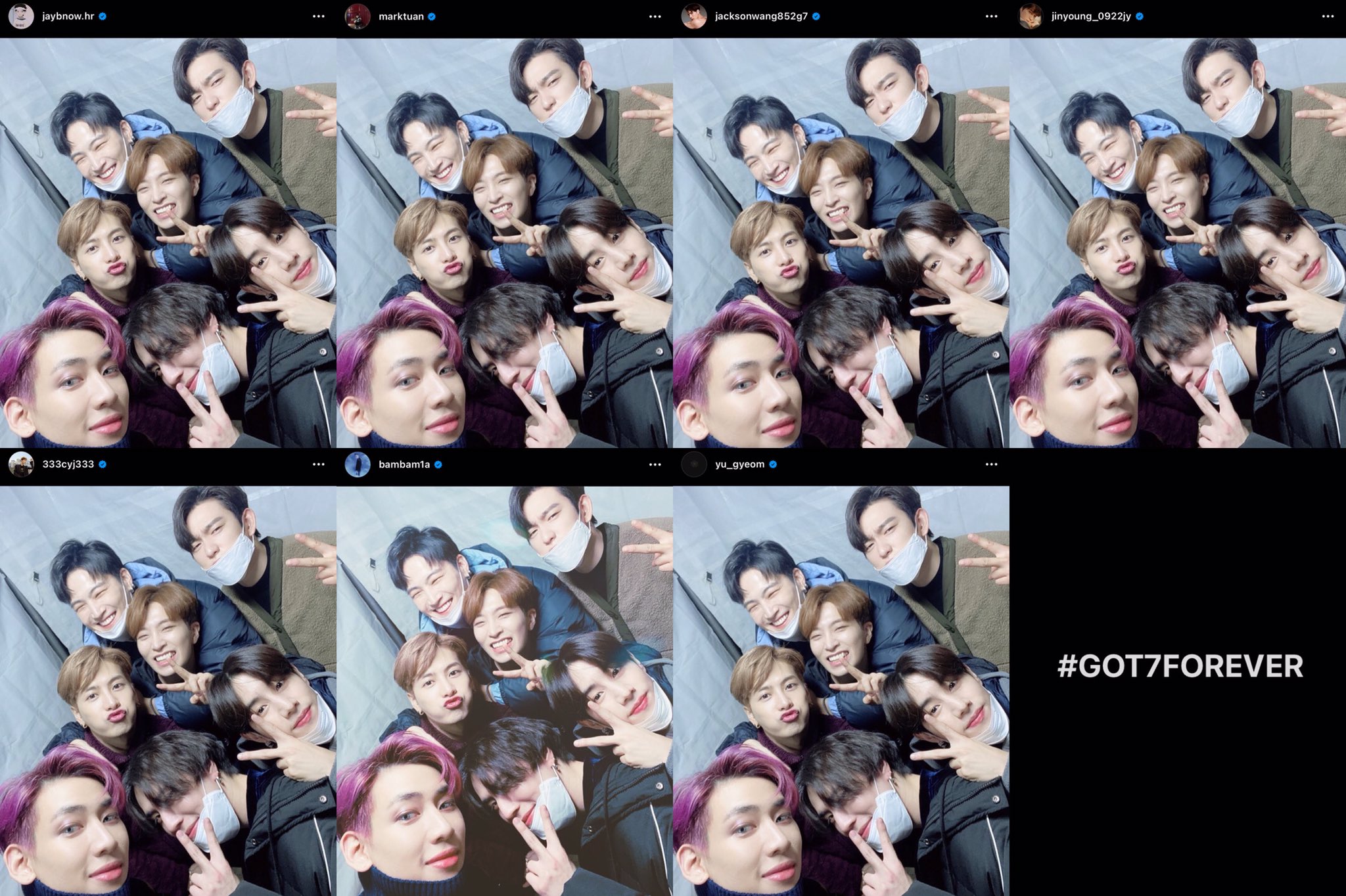 韩团got7发布新专辑现场,got7markson韩团