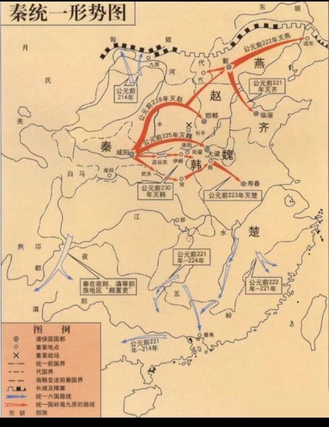 秦始皇奋六世之余烈一统六国图片,秦始皇讲奋六世之余烈一统六国