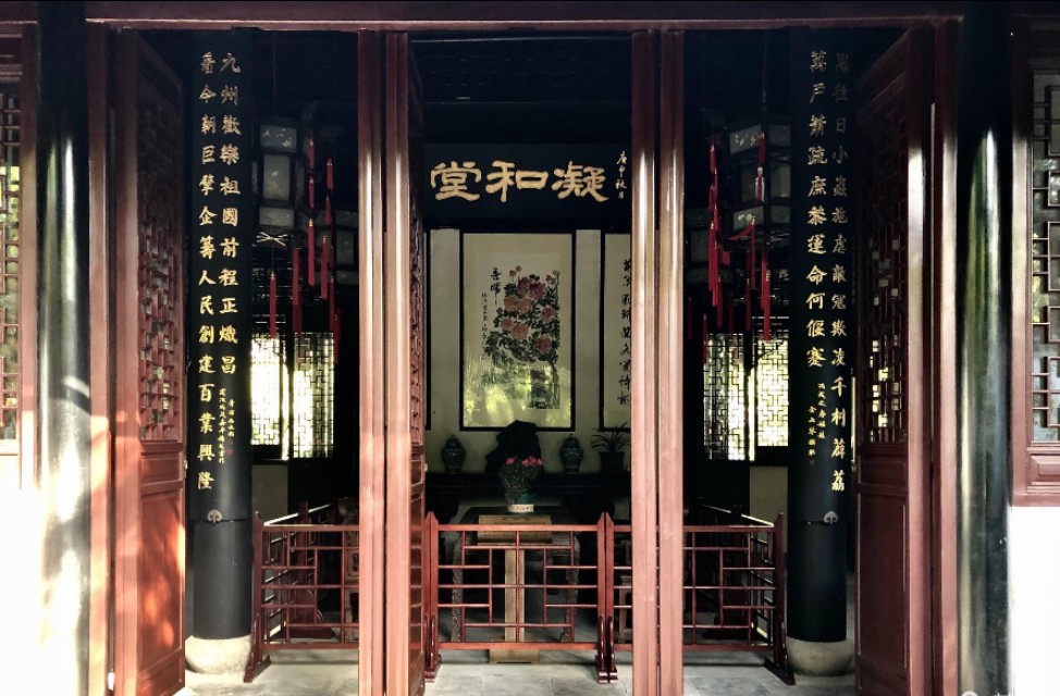 上海曲水园景点,上海古典园林曲水园