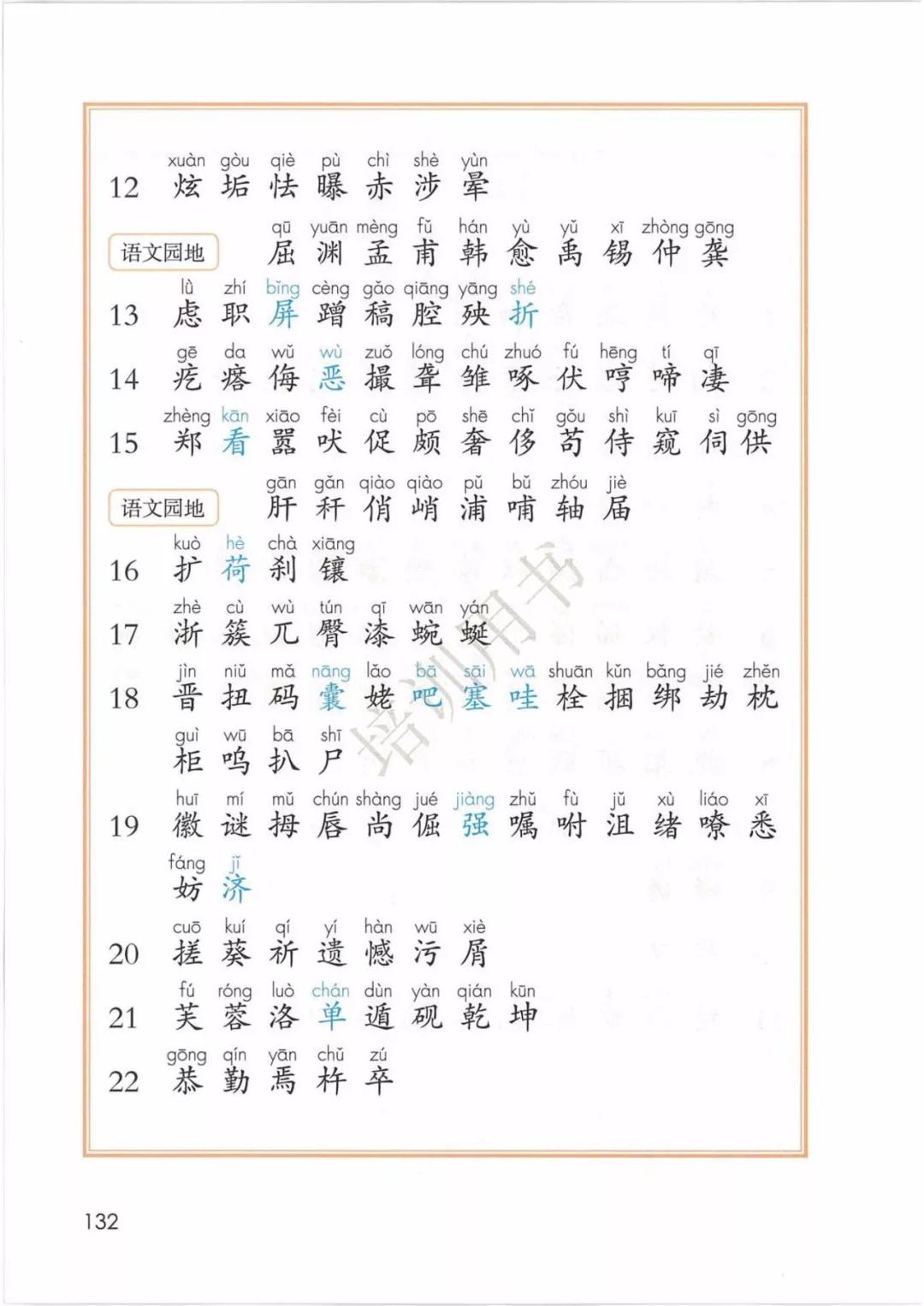 完整版|部编人教版语文四年级下册教材课本，最新高清版