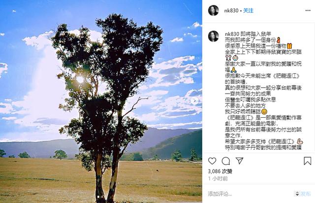 周丽淇产子后微博,周丽淇产子后首晒孕肚照