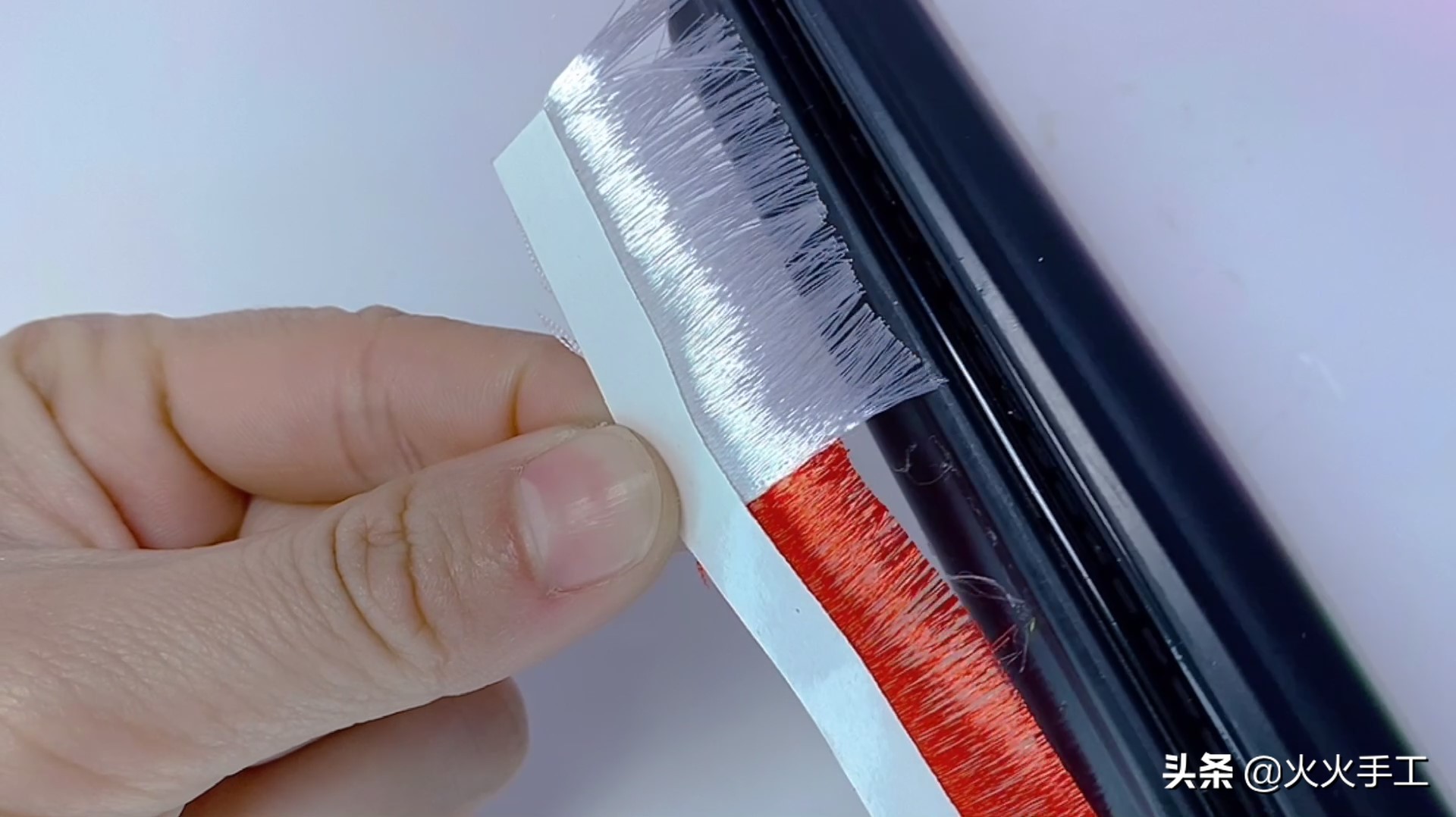 白浅的十里桃花，不用三生三世，在家用粉色丝带就可以很快完成