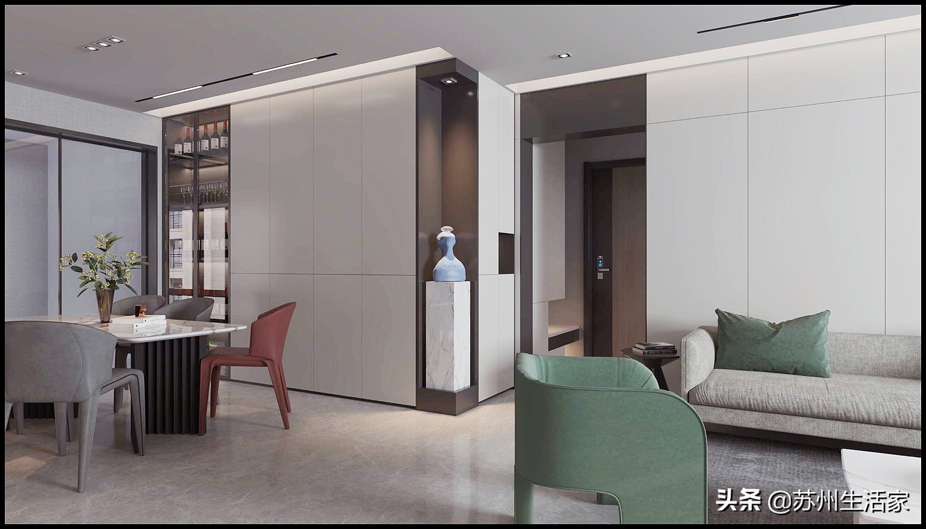 133平米居住怎么样,132平现代简约风禅意般的生活享受