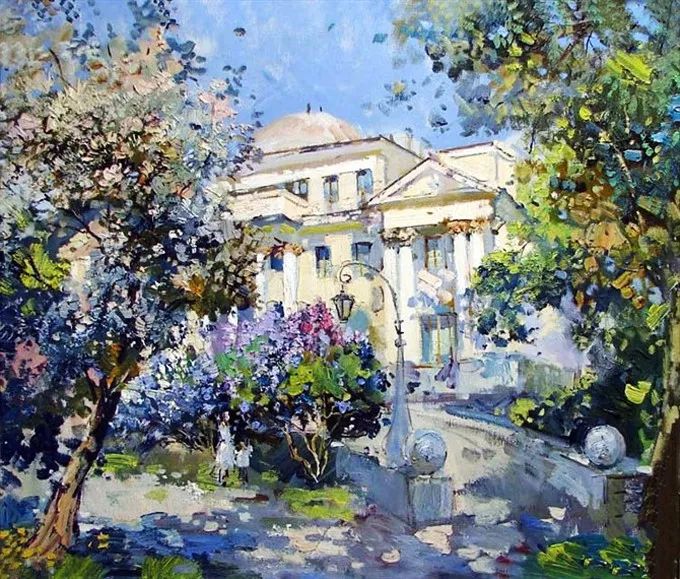 西欧大师画家的风景油画作品,卢卡斯风景油画作品