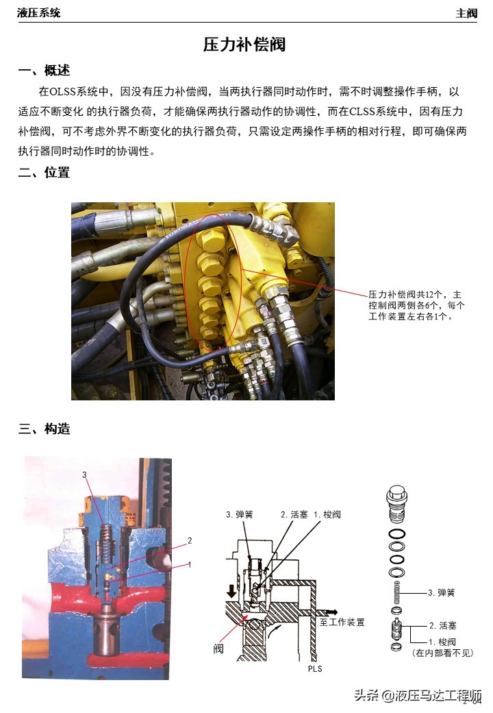 小松挖掘机液压原理图讲解,小松挖掘机液压维修教程