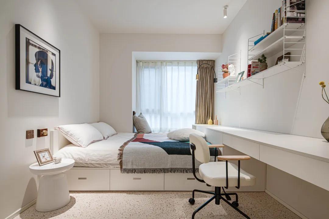 西安母女的111㎡三室暗房,拱形门、水磨石,超强储物力