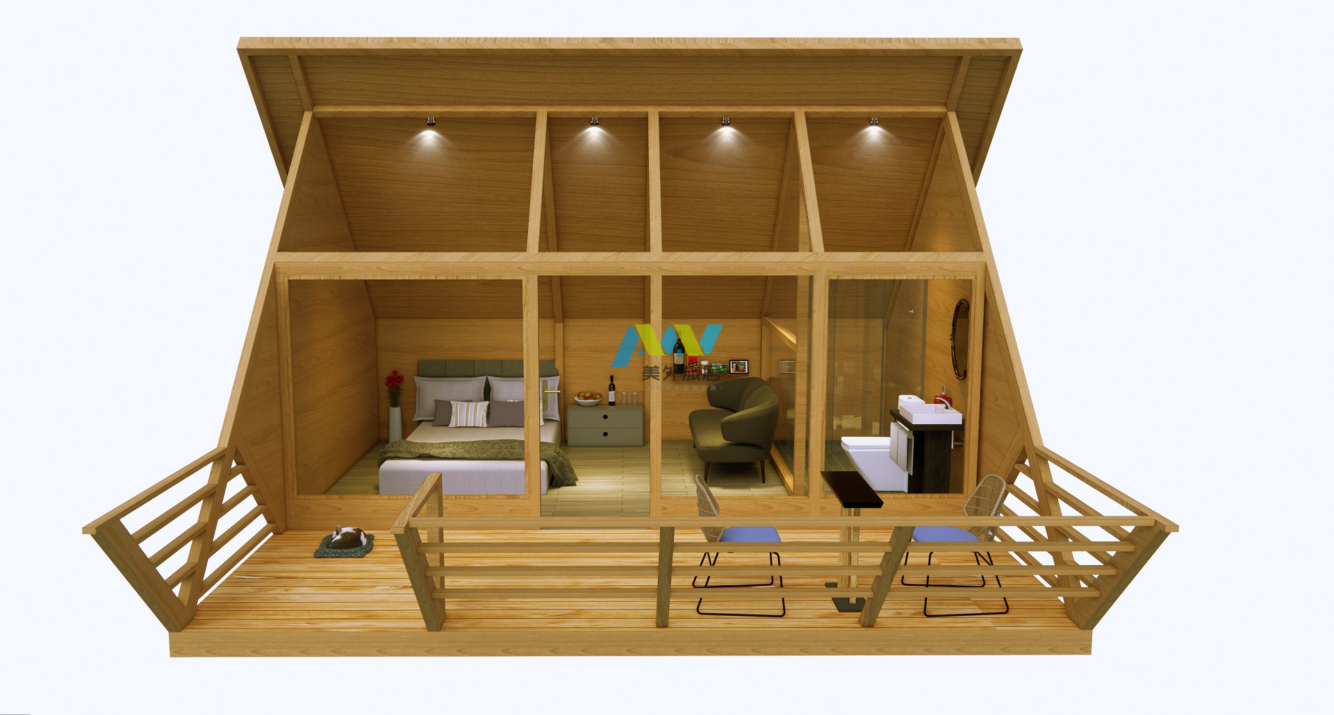 网红移动民宿8平方,特色木屋民宿大全