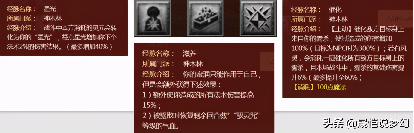 梦幻西游神木林全经脉讲解,梦幻西游神木林经脉流派推荐