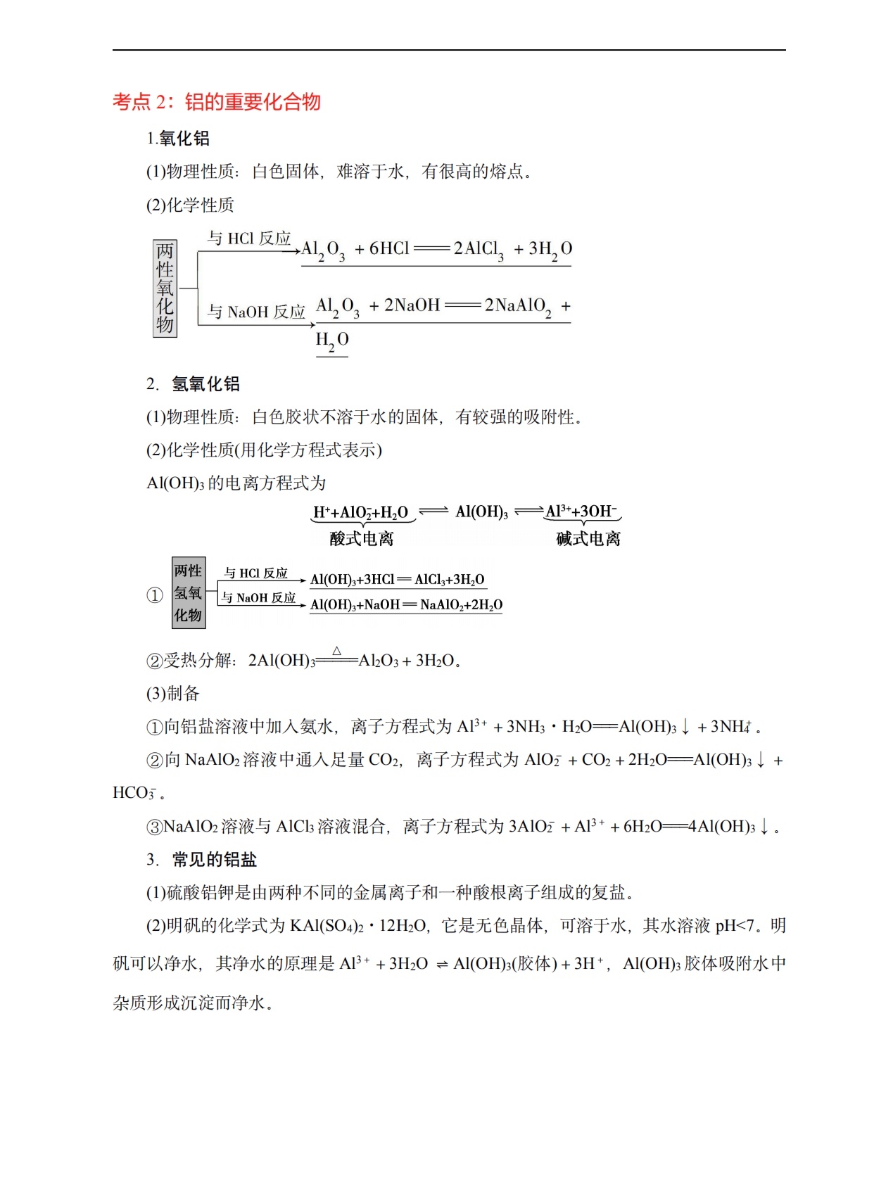 高考倒计时|高中化学总复习基础知识清单「精华版」转给孩子