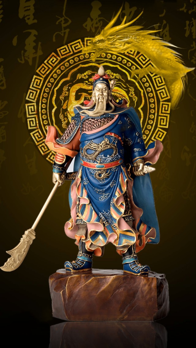 关羽武财神壁纸手机,三国关公手机壁纸