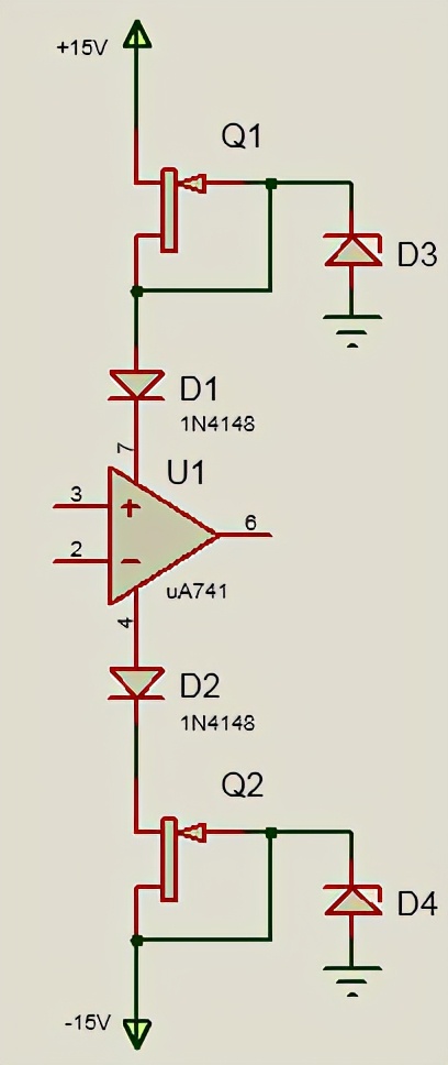 运放过流保护电路,运放充放电保护电路