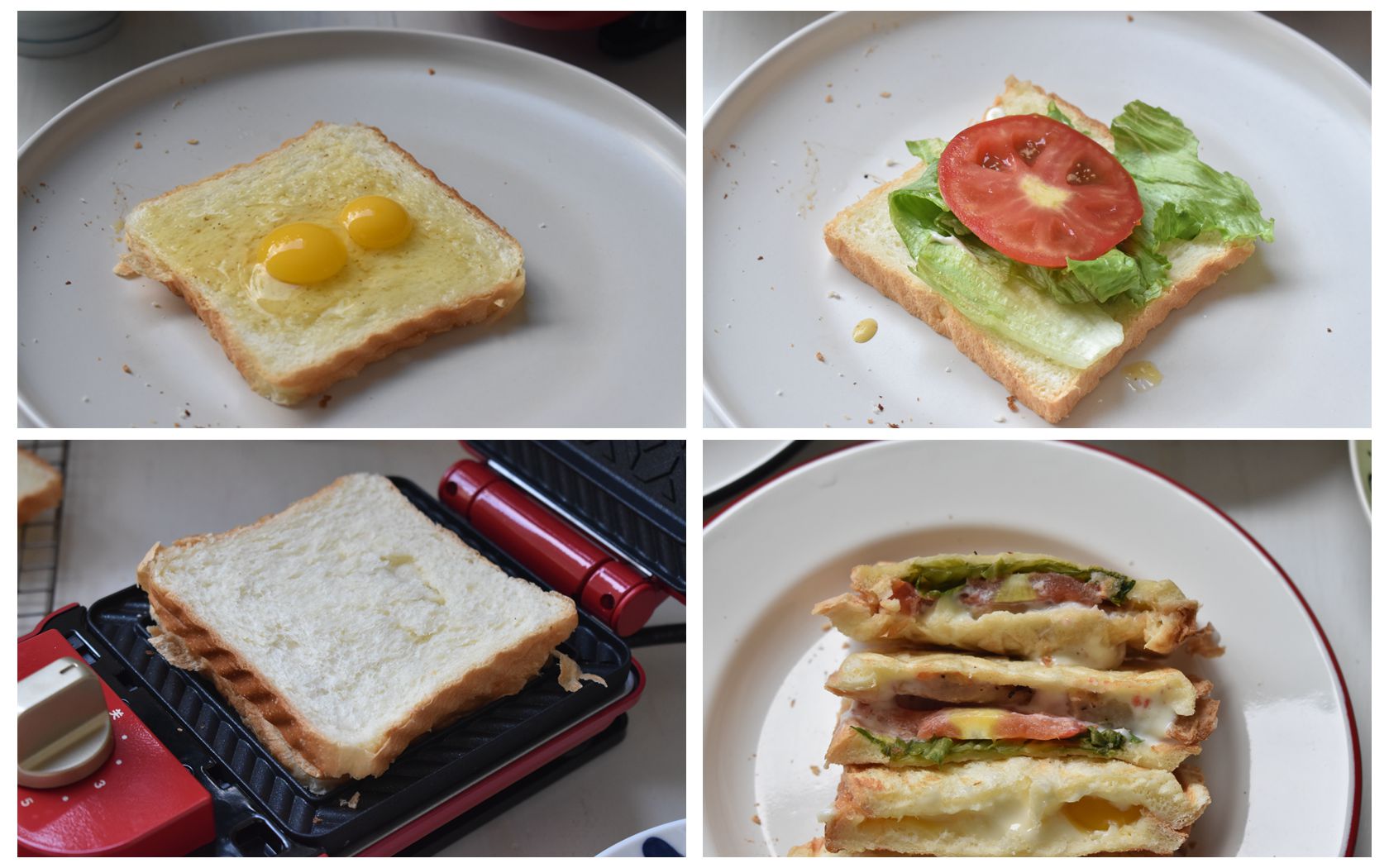 快手三文治简单做法,最简单的三文治早餐
