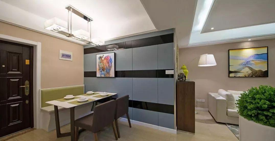 小户型客厅餐厅一体隔断加卡座,小户型餐厅卡座设计尺寸