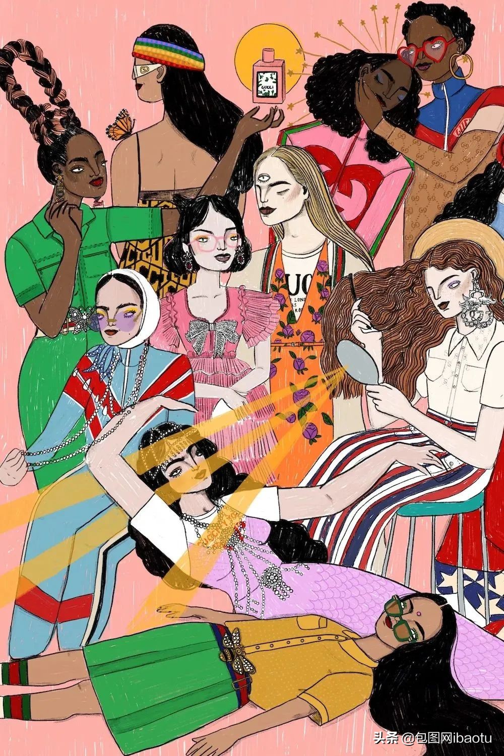gucci插画师 (被gucci 聘为御用插画师)