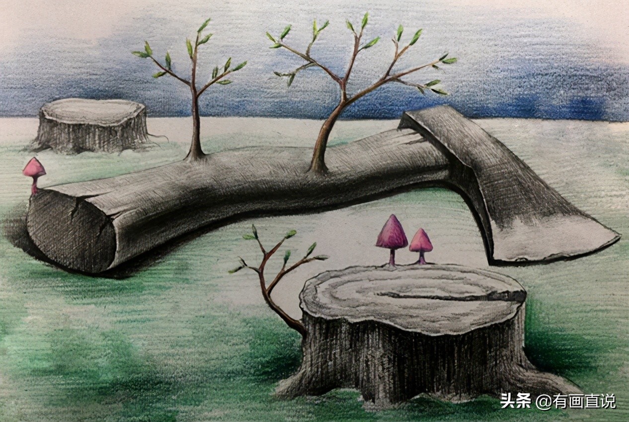 儿童绘画创意素描课堂教学,儿童基础素描创意素描画