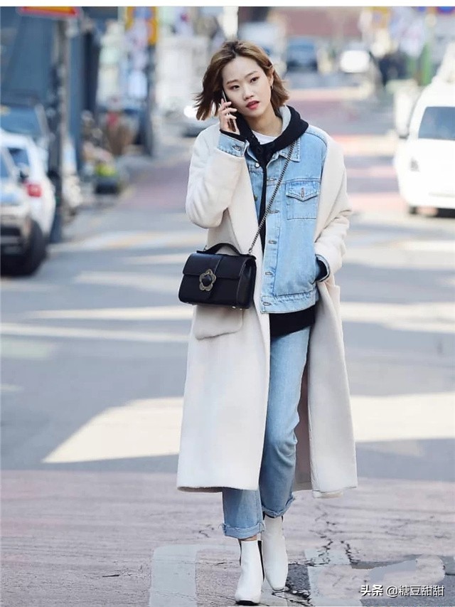 韩国女生冬天穿那么少不冷吗,韩国穿搭不露腿冬季