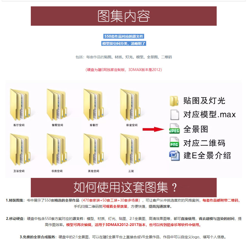 最新全景模型,效果图全景500一套