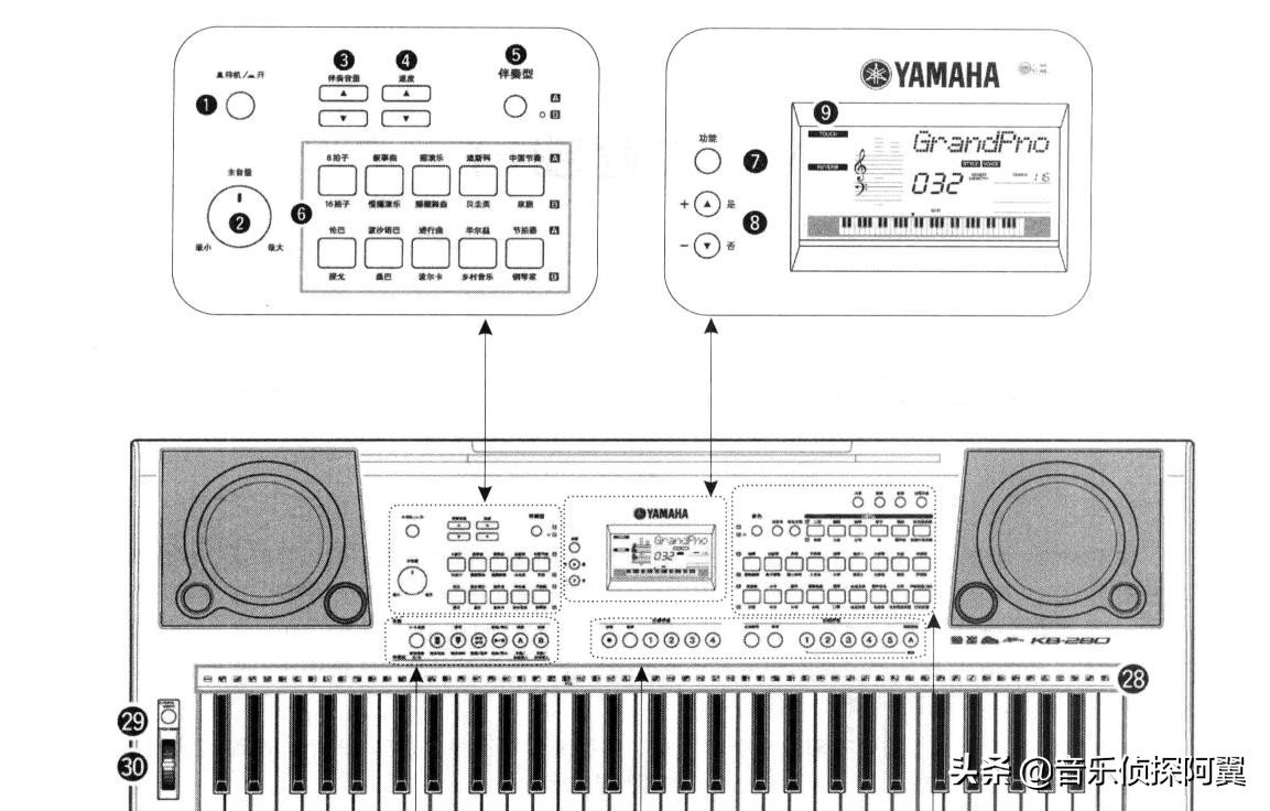 中老年电子琴零基础入门免费教程,49键电子琴教学入门零基础指法