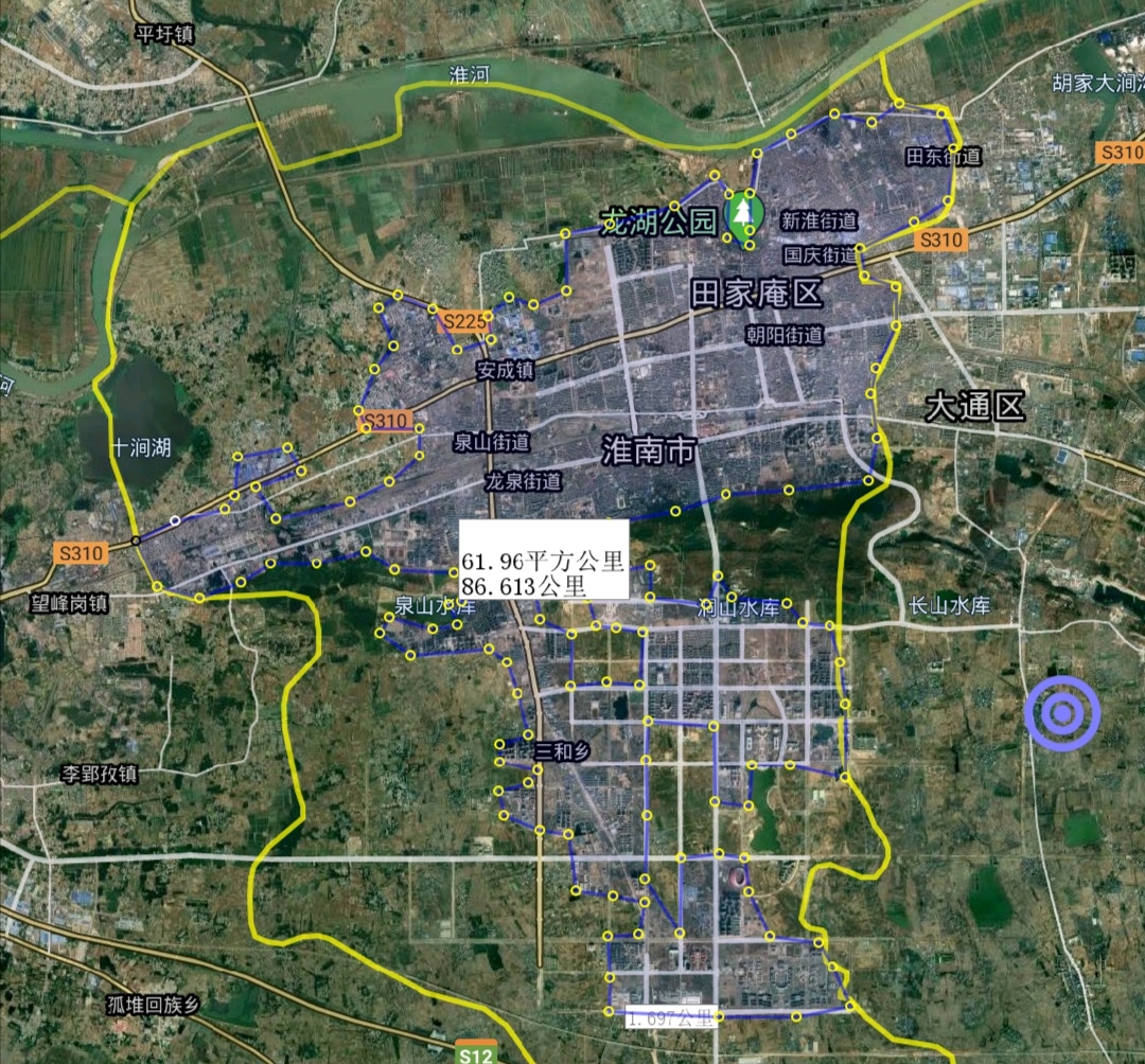 淮南潘集区实际管辖面积,淮南潘集区面积