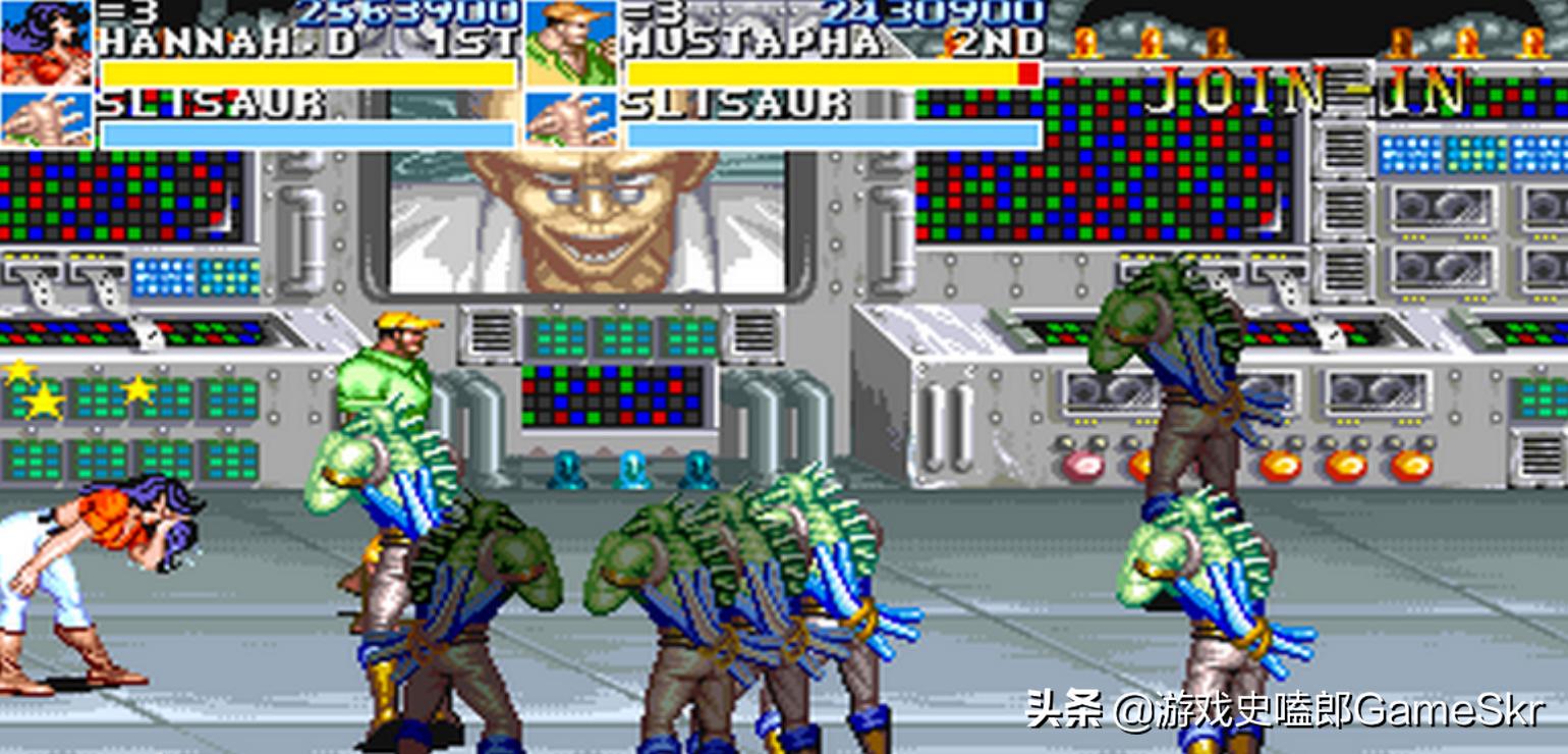 8090后童年经典游戏街机恐龙快打,街机经典超级快打恐龙叫什么名字