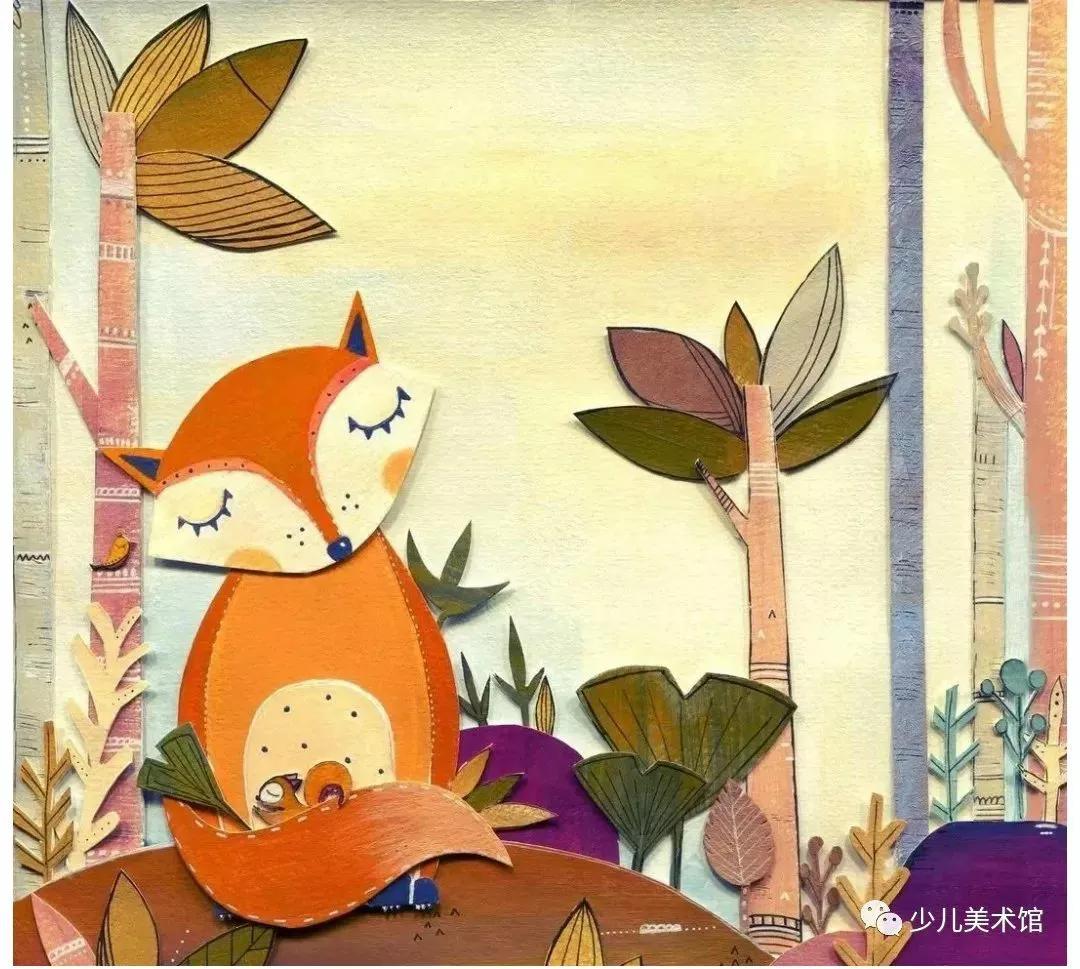 拼贴画创意作品手工小学,拼贴画创意美术教程