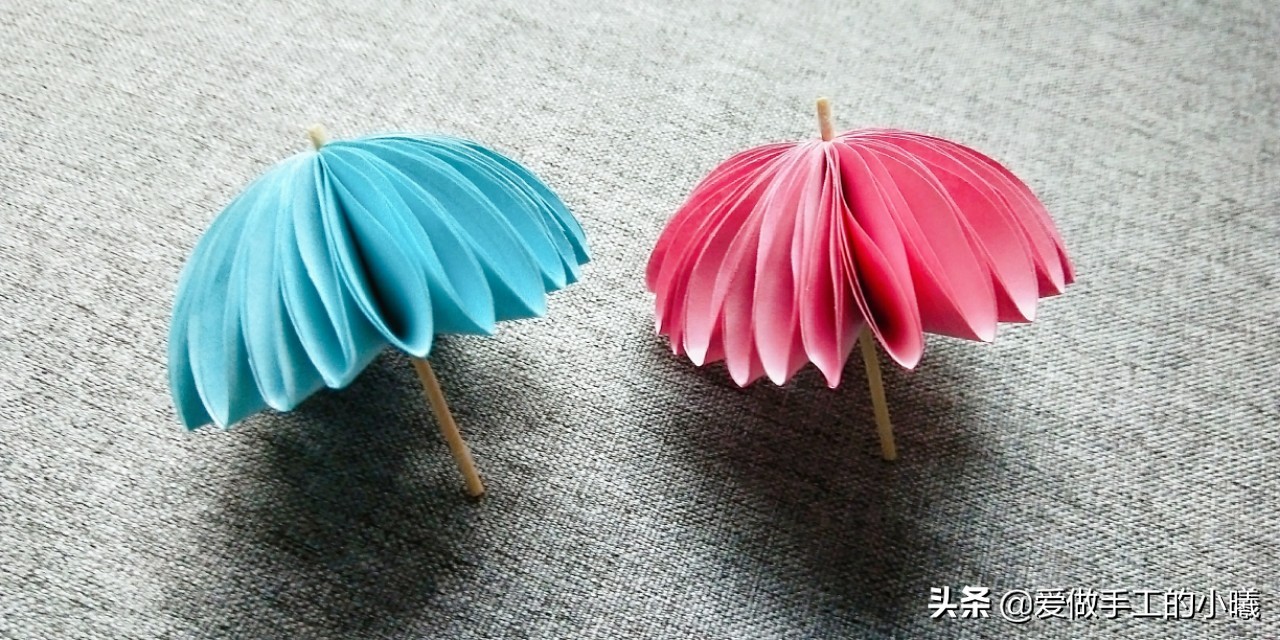 用简单的方法折一把小雨伞,小雨伞怎么折又简单又漂亮