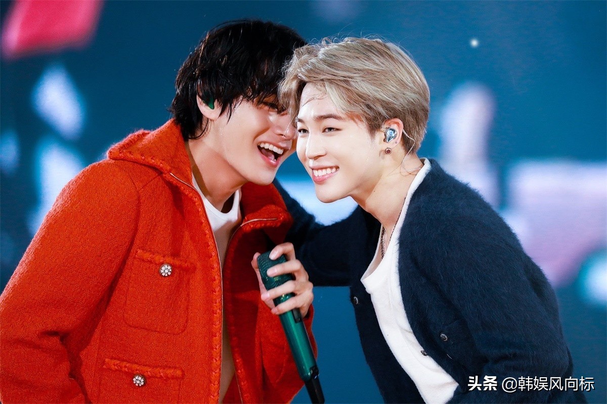 bts朴智旻和金泰亨,bts新歌采访金泰亨朴智旻握手