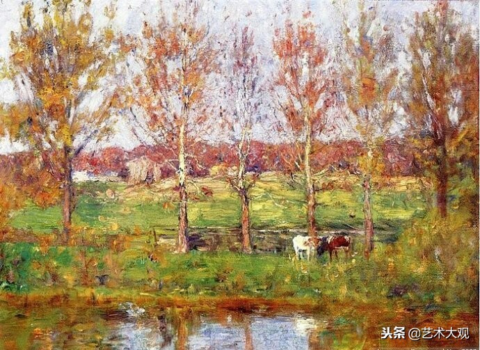 扎伊努林画家风景油画作品欣赏,美国油画家史蒂夫索杰风景画欣赏